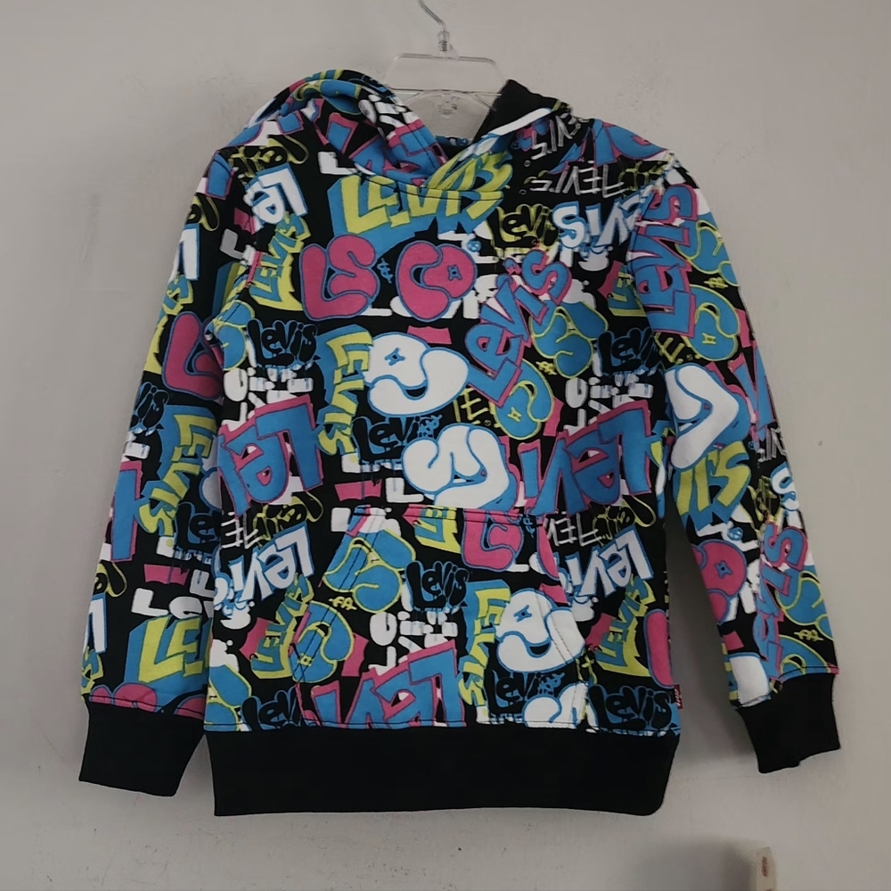 Levi’s "Jam On It " AOP Pullover Hoodie Size 3–4 Years
